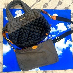 MZ Wallace Small Sutton/ Black & “magnet” w/ gold hardware, excellent condition